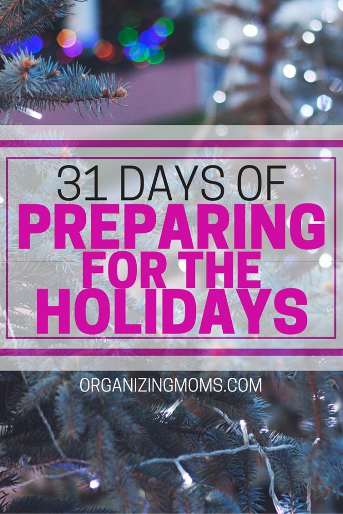 Prepare for the holidays, and have less stress during the holiday season. Gift ideas, organization, meal planning, decorations, and creating simple traditions.