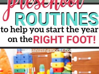 how to create back to school routines for preschoolers