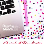 Quick and realistic organizing tips for moms. We try out different organizing tips to see if they actually work. Check out the results, and pick something that would work for you!