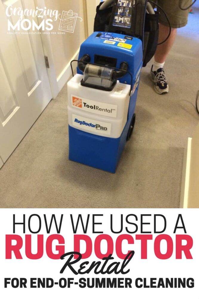 Are your carpets a mess? How we used a Rug Doctor rental for end-of-summer cleaning.