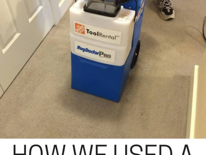 How We Used a Rug Doctor Rental for EndofSummer Cleaning Organizing