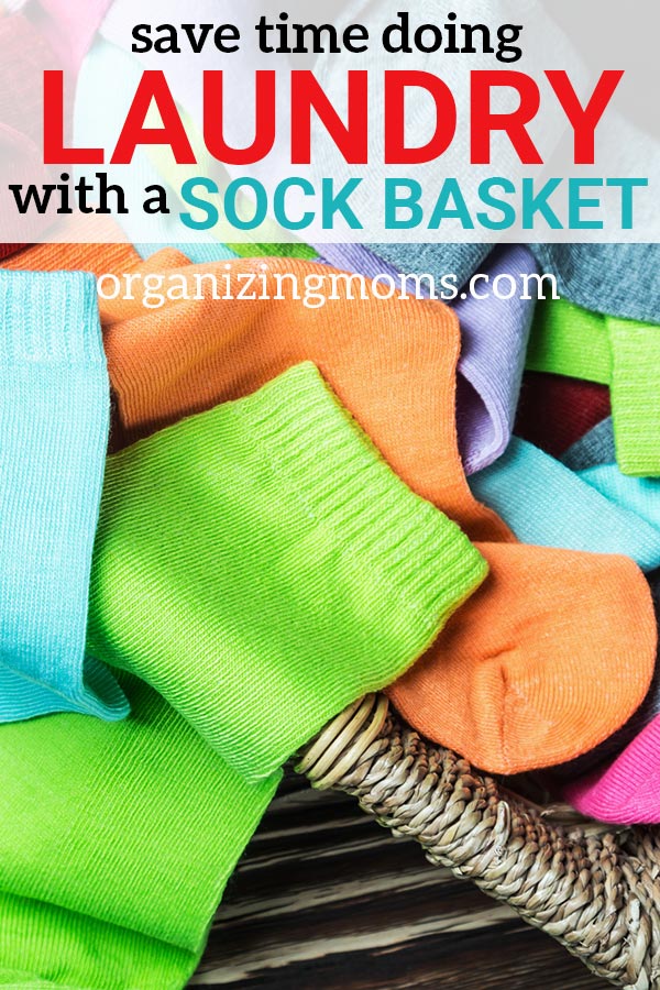 Save time doing laundry with the sock basket. Why you should be using a sock basket to save time and get organized. 