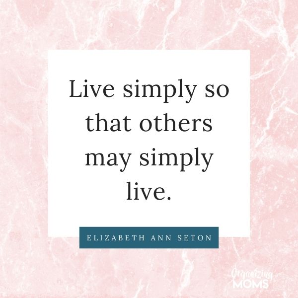 live simply so others can simply live