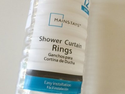 Shower Curtain Rings - A versatile, inexpensive organizing tool.