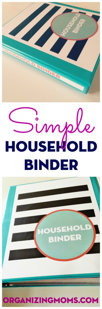 How to create a simple household binder to keep all of the information you need to run your home together in one place.