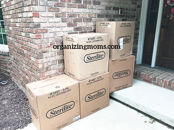 sterilite bins from amazon for garage