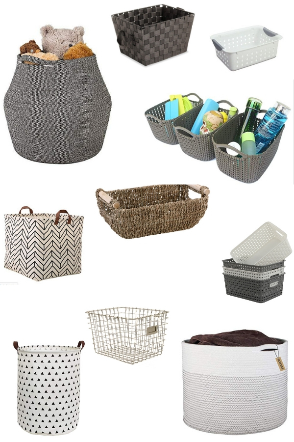 Storage baskets that won't break the bank from Amazon.