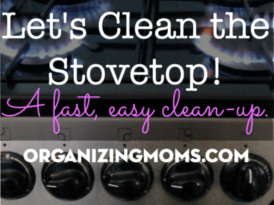 Clean off your stovetop in 30 minutes or less.