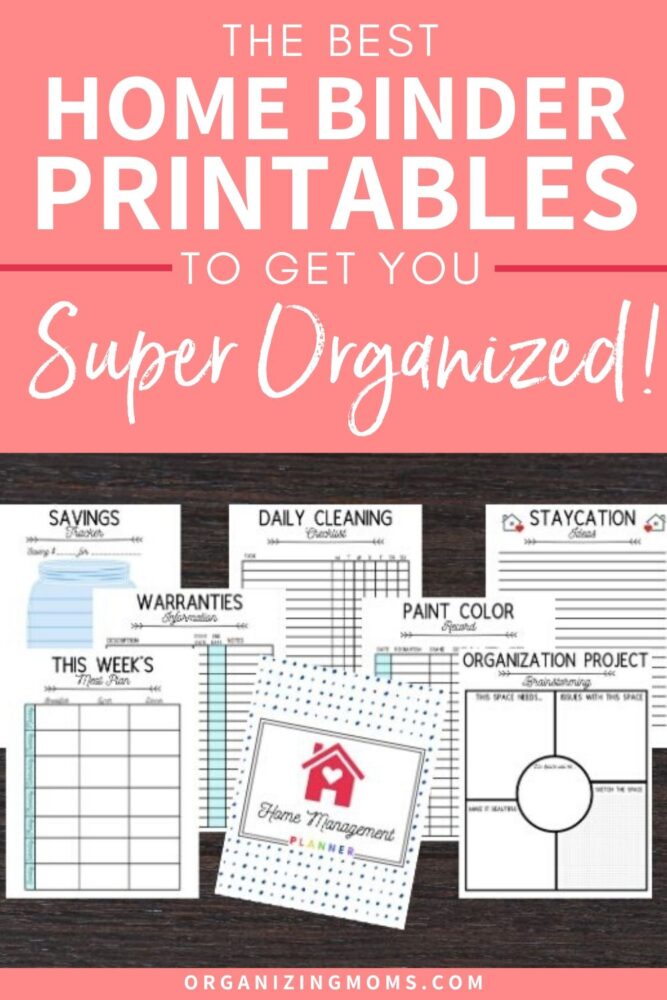the best home management printables to get you super organized