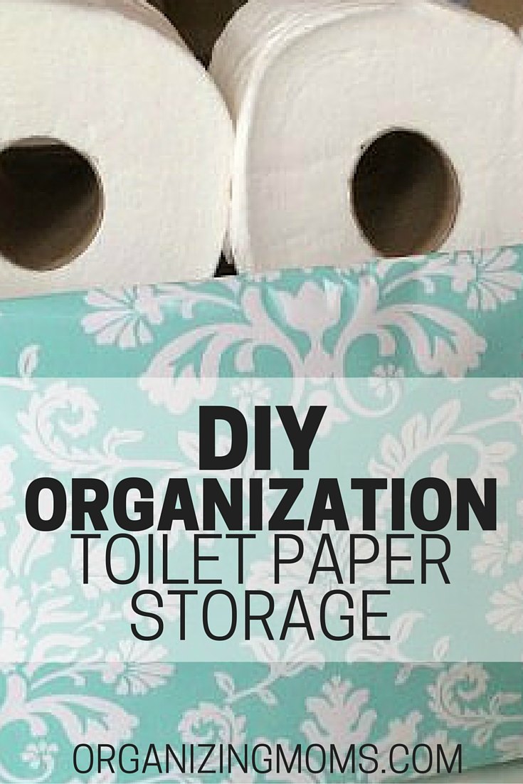 DIY Organization - Toilet Paper Storage - Organizing Moms