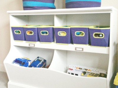 Realistic playroom organization ideas that are easy to implement and maintain. Simplify the organizing toys with these totally do-able tips.