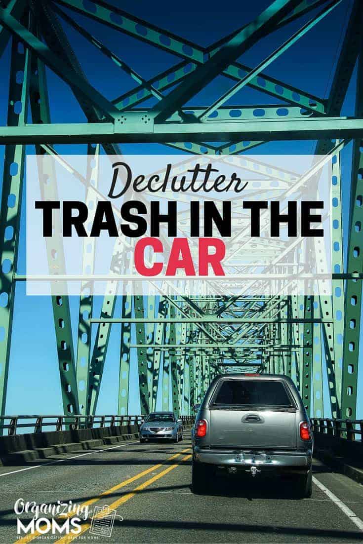 Get rid of trash in your car. Do a big car declutter. Part of the Get Rid of It! Decluttering Challenge. Get your car spiffy so you can give friends a ride without feeling embarrassed.