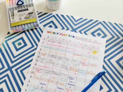 Take charge of your time with this weekly plan free printable.