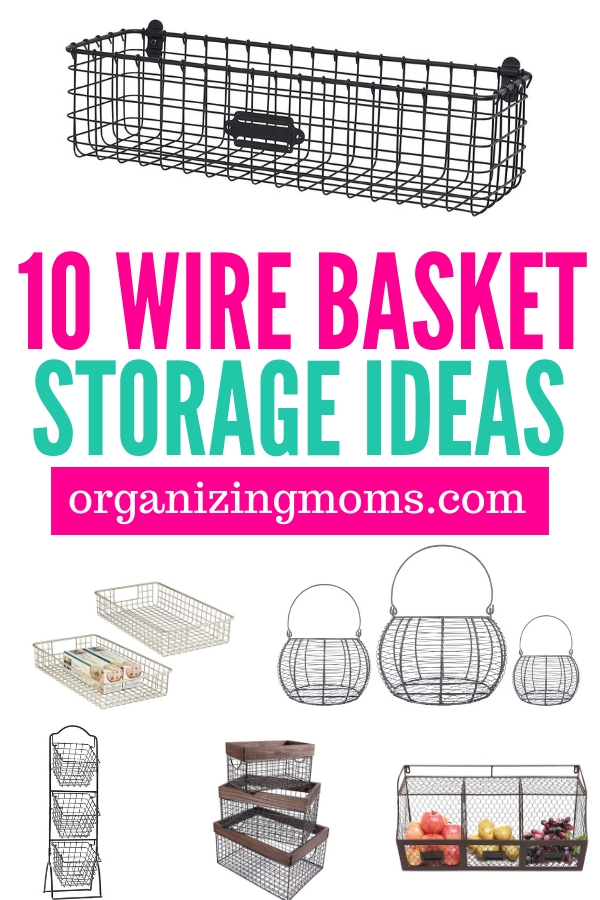 Wire Baskets Organizer DIY - Girls Build Club